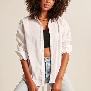 NWT Abercrombie Women's 90s Oversized Button-Up Shirt